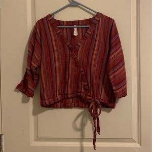 Boho wrap shirt